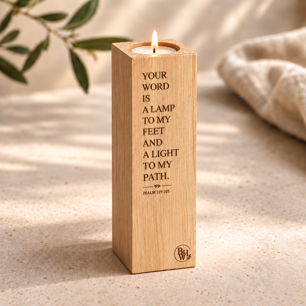 Lamp to My Feet Candle Holder