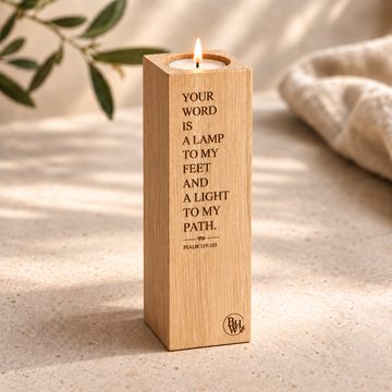 Lamp to My Feet Candle Holder