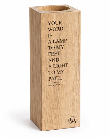 Lamp to My Feet Candle Holder