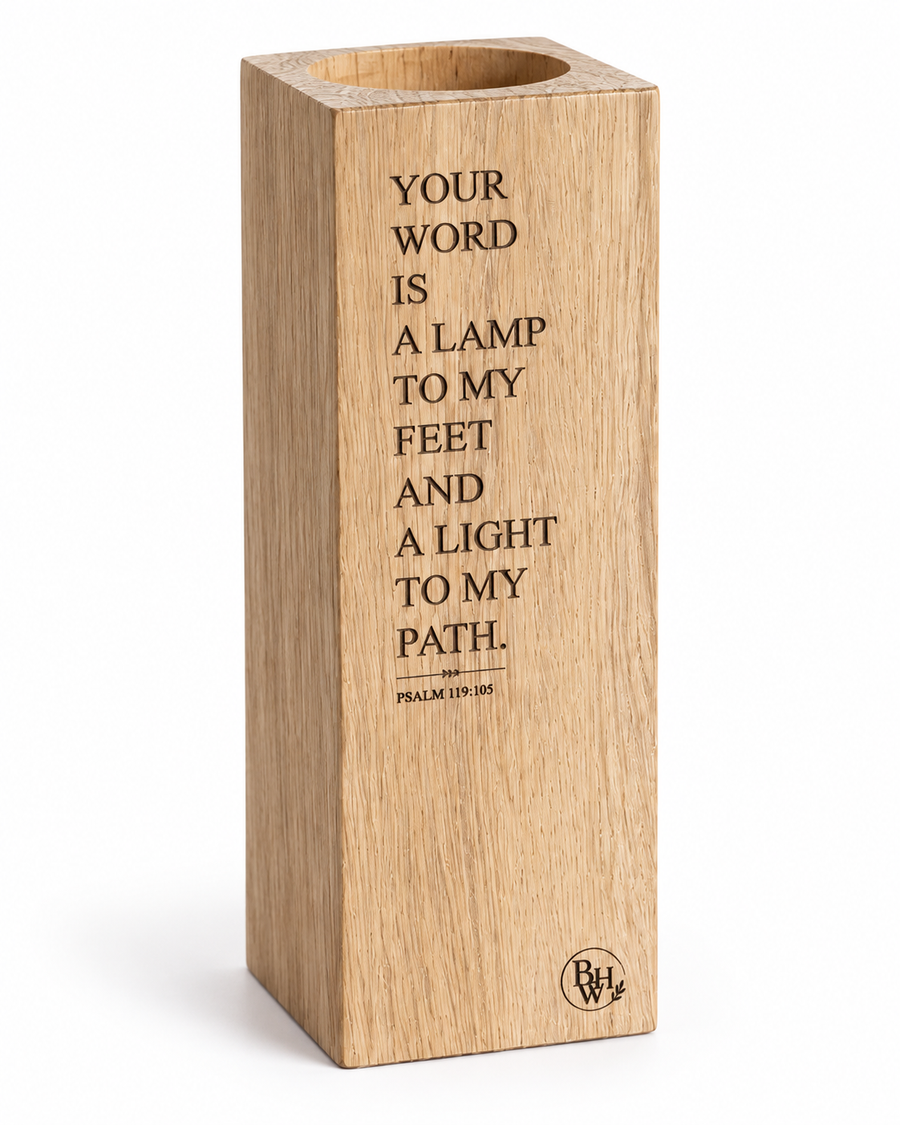 Lamp to My Feet Candle Holder (50 x 50 x 150 mm)