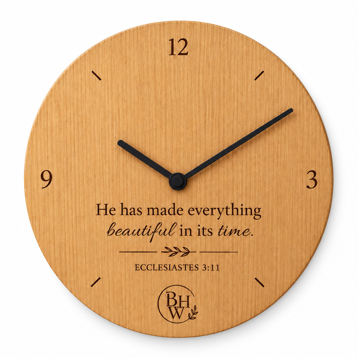 PRE-ORDER NU! In His Time Wall Clock ( 240 x 20mm)