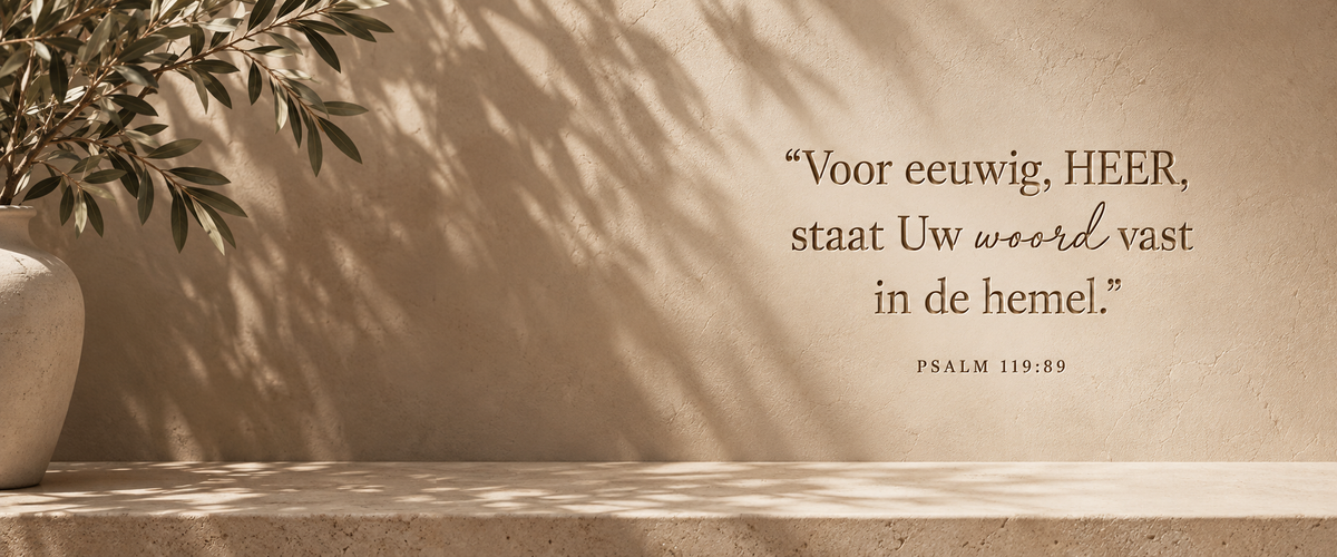 HET IS ZIJN WOORD IN JOUW HUIS.
