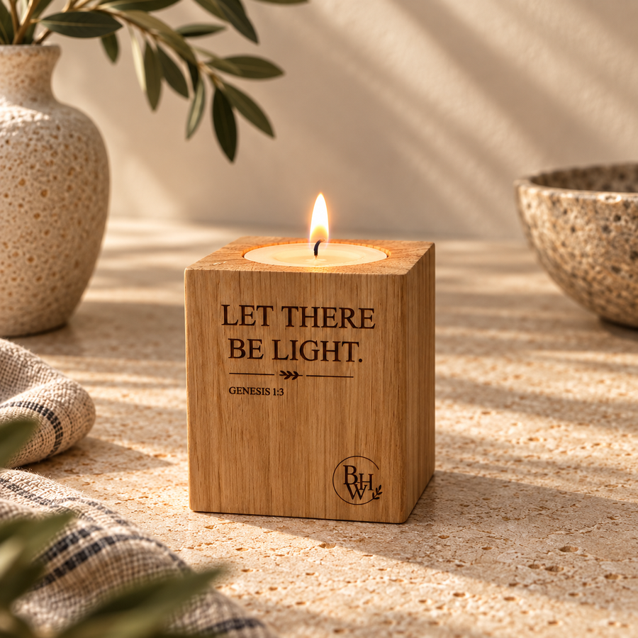 Let There Be Light Candle Holder (50 x 50 x 60 mm)